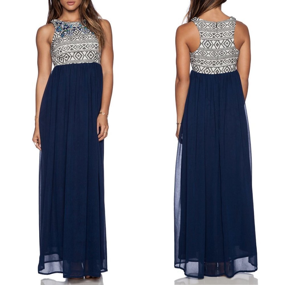 NWOT Tularosa Montera Embellished Maxi Dress Sz. M